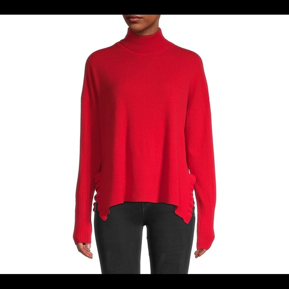 NWT Cinq à Sept Turtleneck Cashmere Sweater Pullover - Picture 3 of 5